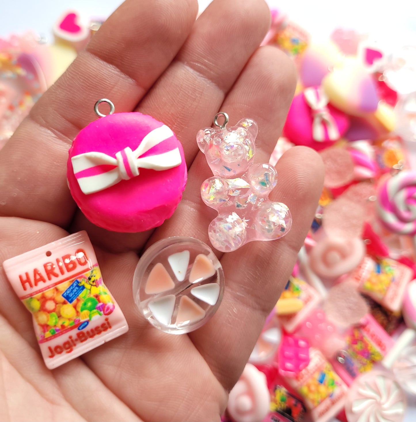 Pink Lollipop Charm Mix - Jewellery Making