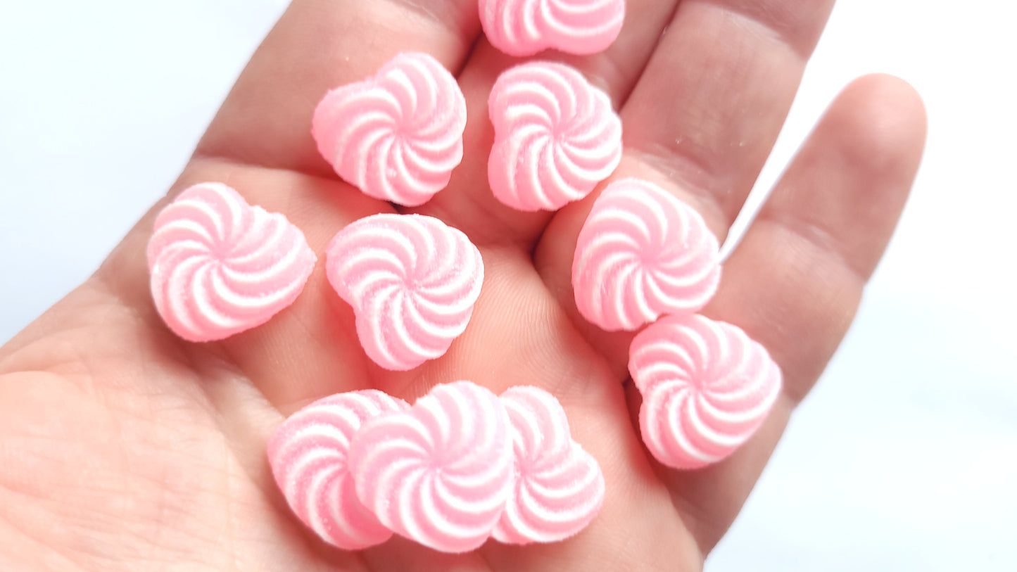 Pink Sugar Candy Cabochons