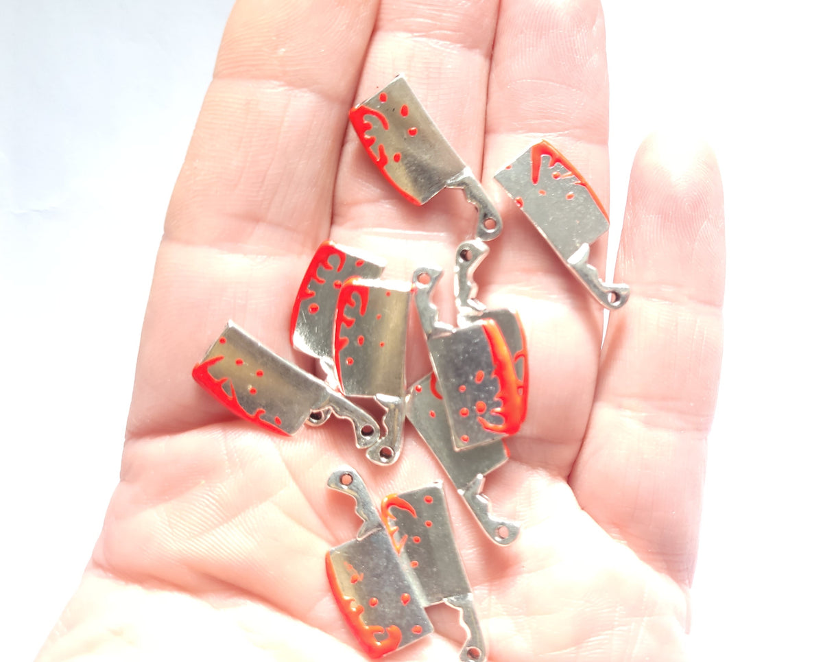 Halloween charm mix - Pumpkin Charms - Enamel halloween charms