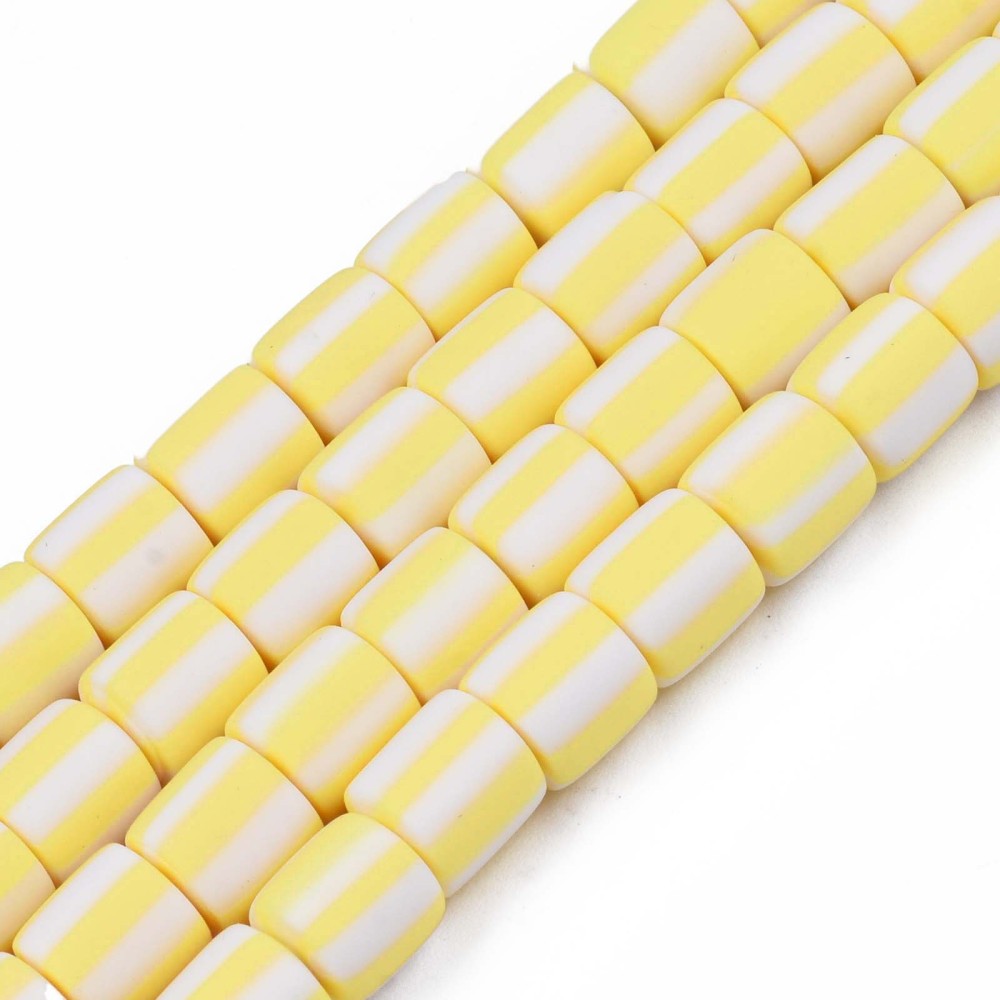 Clay beads - YELLOW - Candy Beads