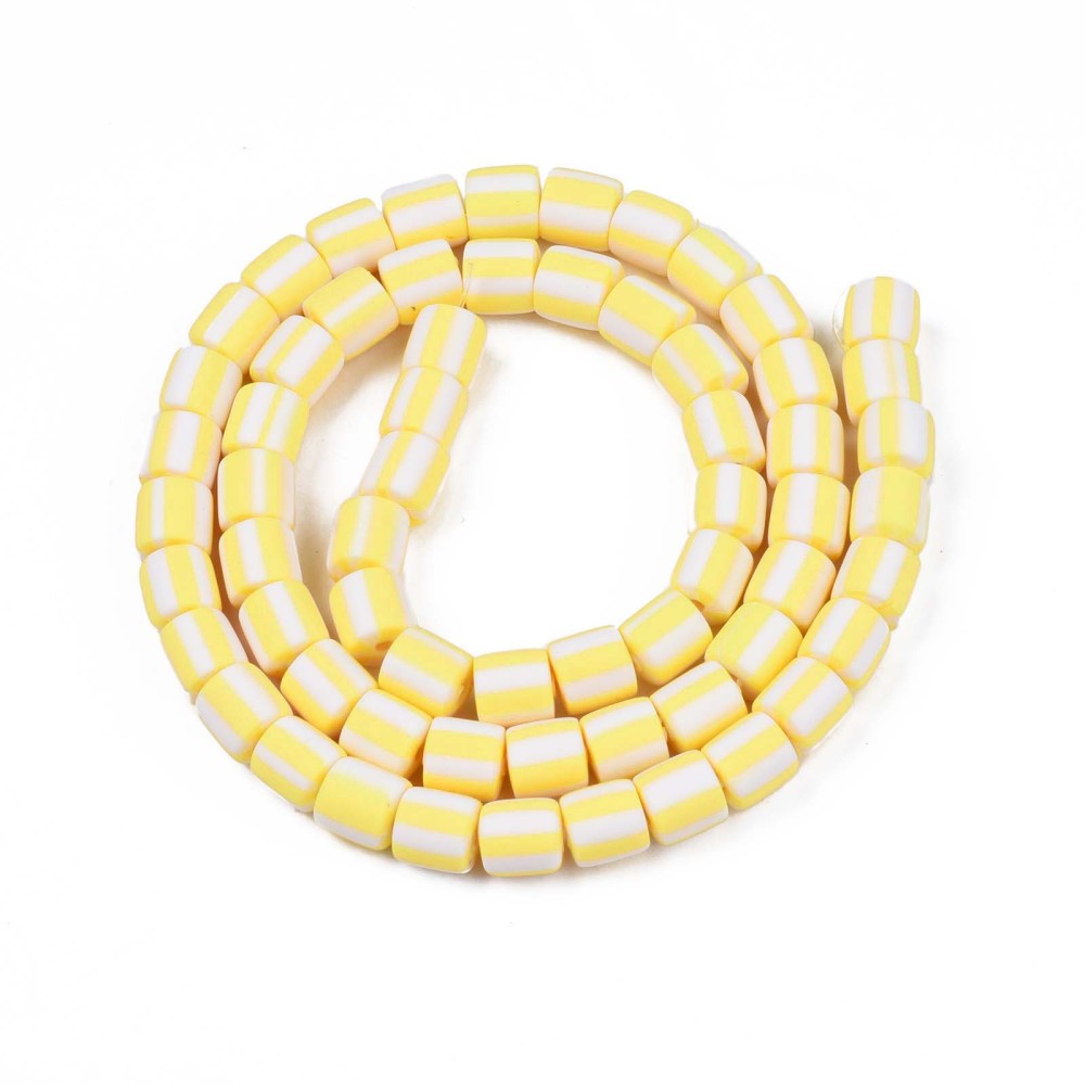 Clay beads - YELLOW - Candy Beads