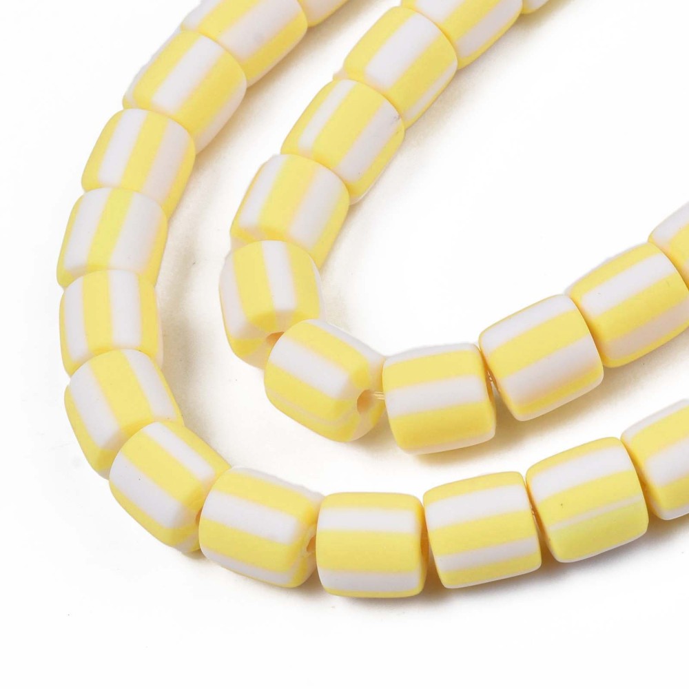 Clay beads - YELLOW - Candy Beads