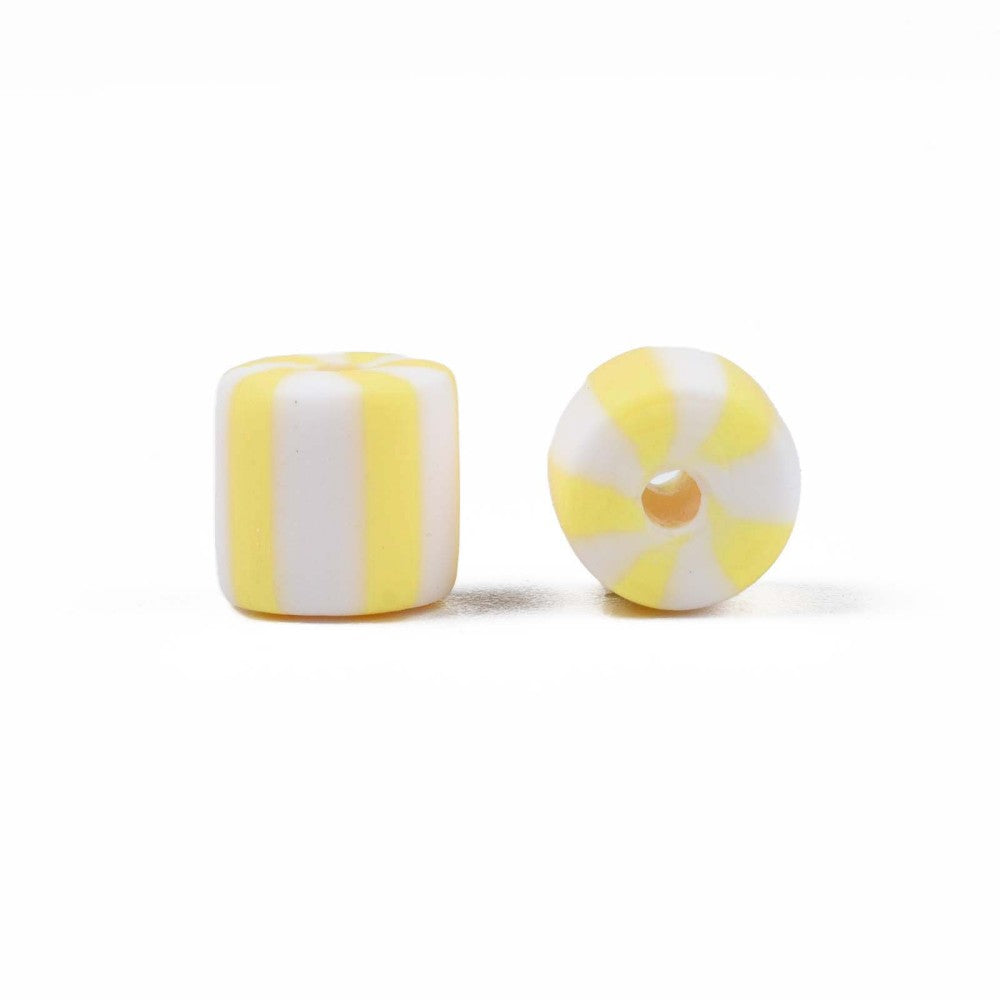 Clay beads - YELLOW - Candy Beads