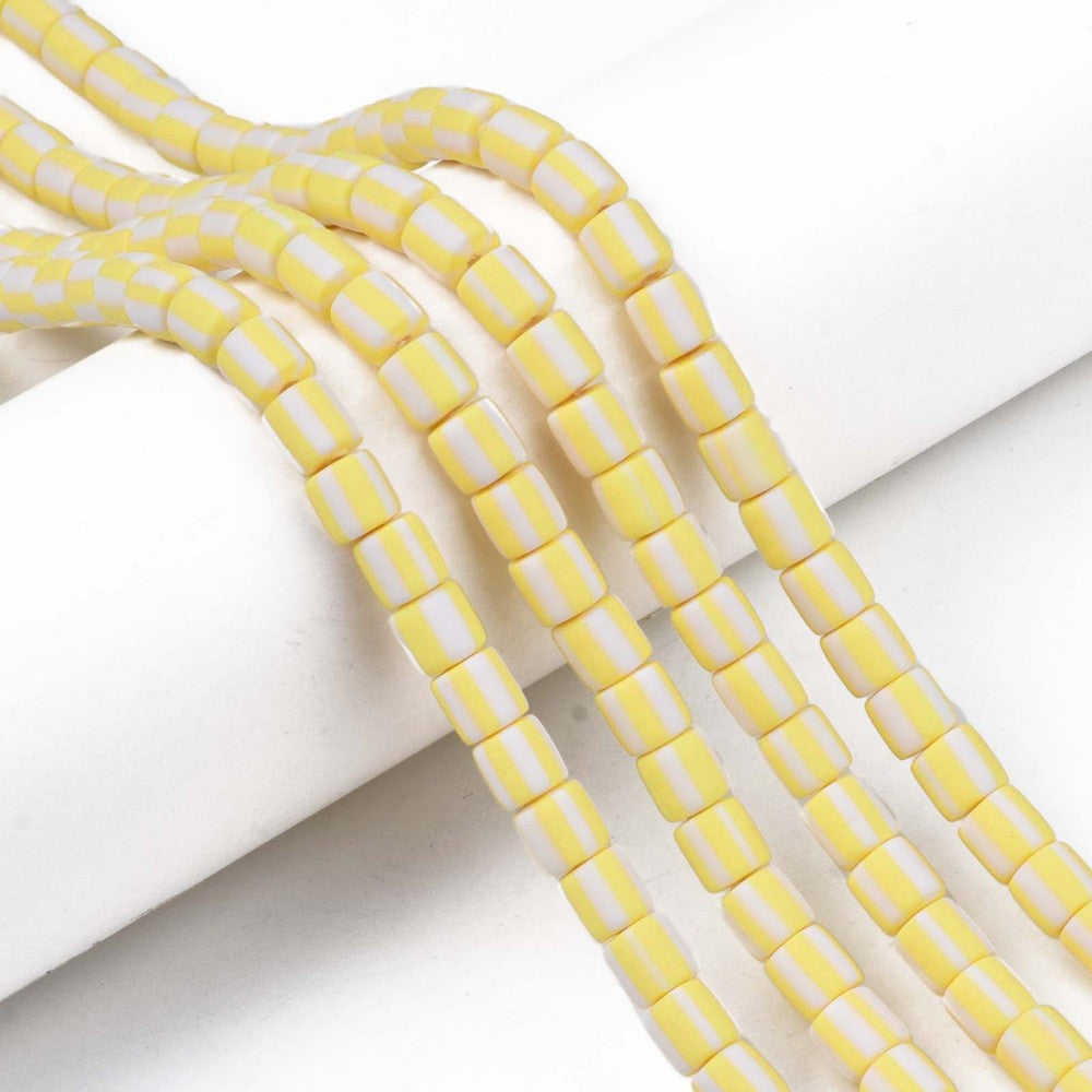 Clay beads - YELLOW - Candy Beads