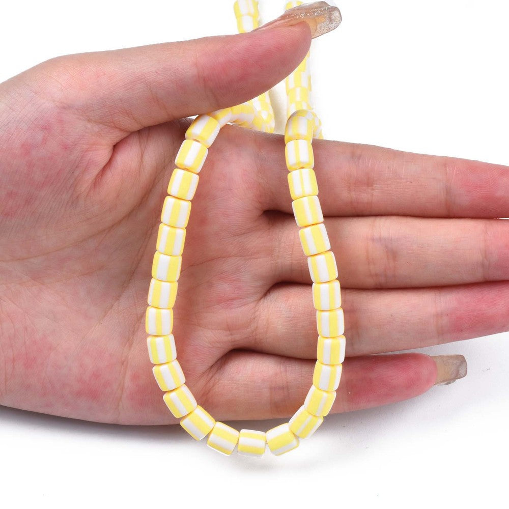 Clay beads - YELLOW - Candy Beads