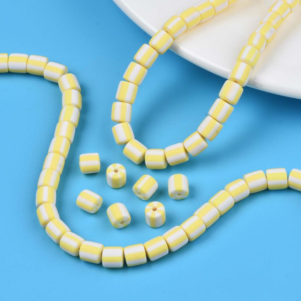 Clay beads - YELLOW - Candy Beads