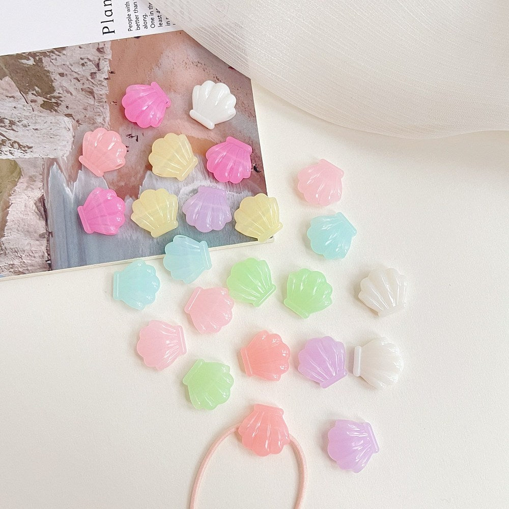 Shell beads - jelly style resin beads