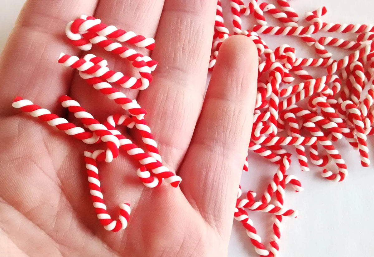 Mini red and white Candy Canes - Elf Props