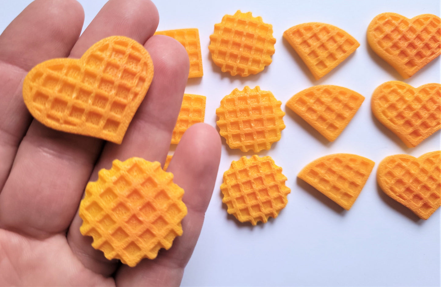 4/8pcs waffle rectangle cookie cabochons, biscuit cabochons, craft supplies,