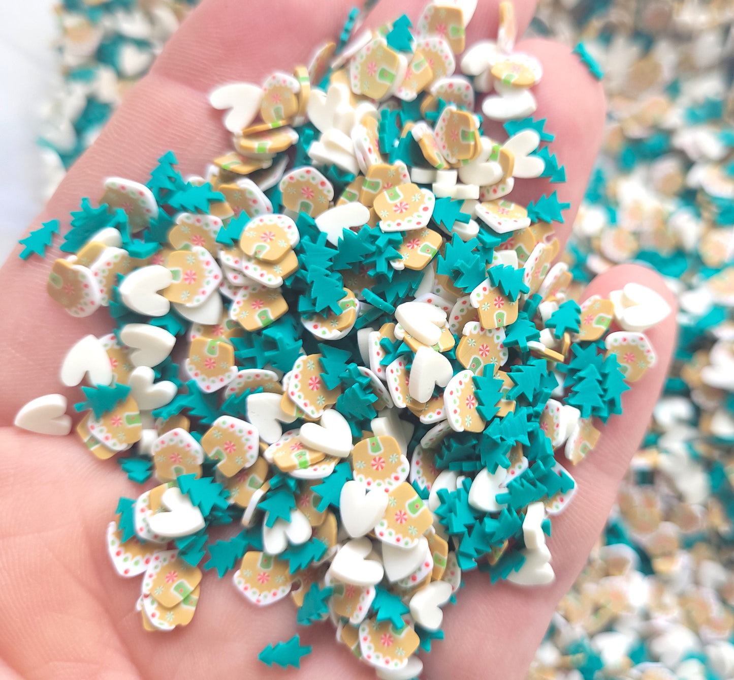 5g/10g/20g Christmas sprinkles, gingerbread house sprinkles , resin craft supplies, clay decoden,