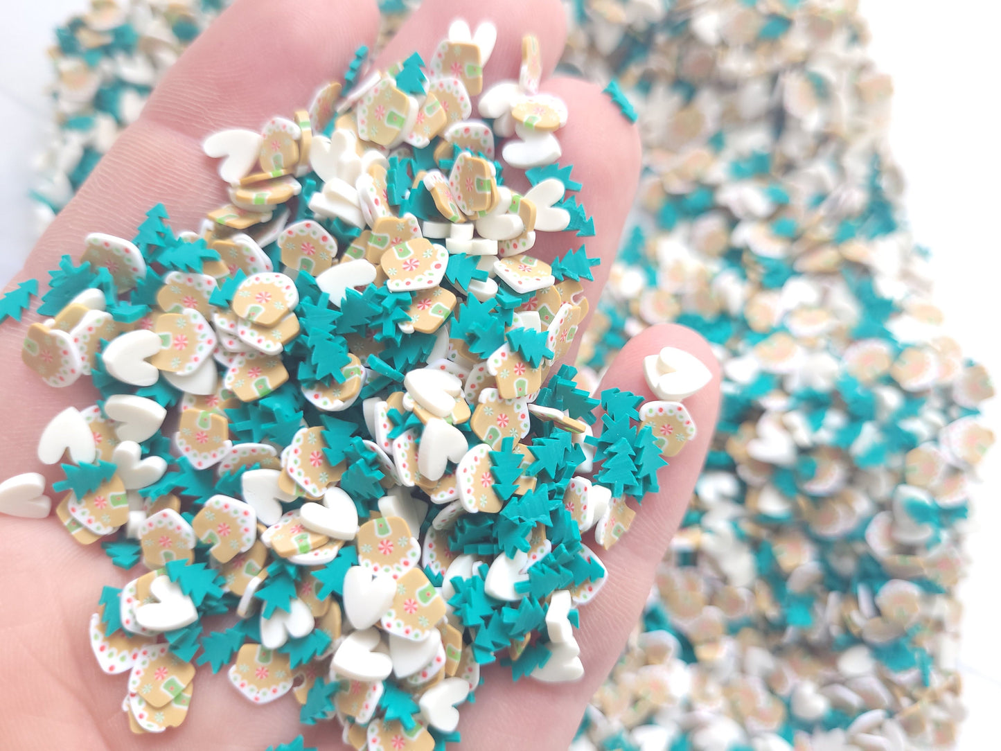5g/10g/20g Christmas sprinkles, gingerbread house sprinkles , resin craft supplies, clay decoden,