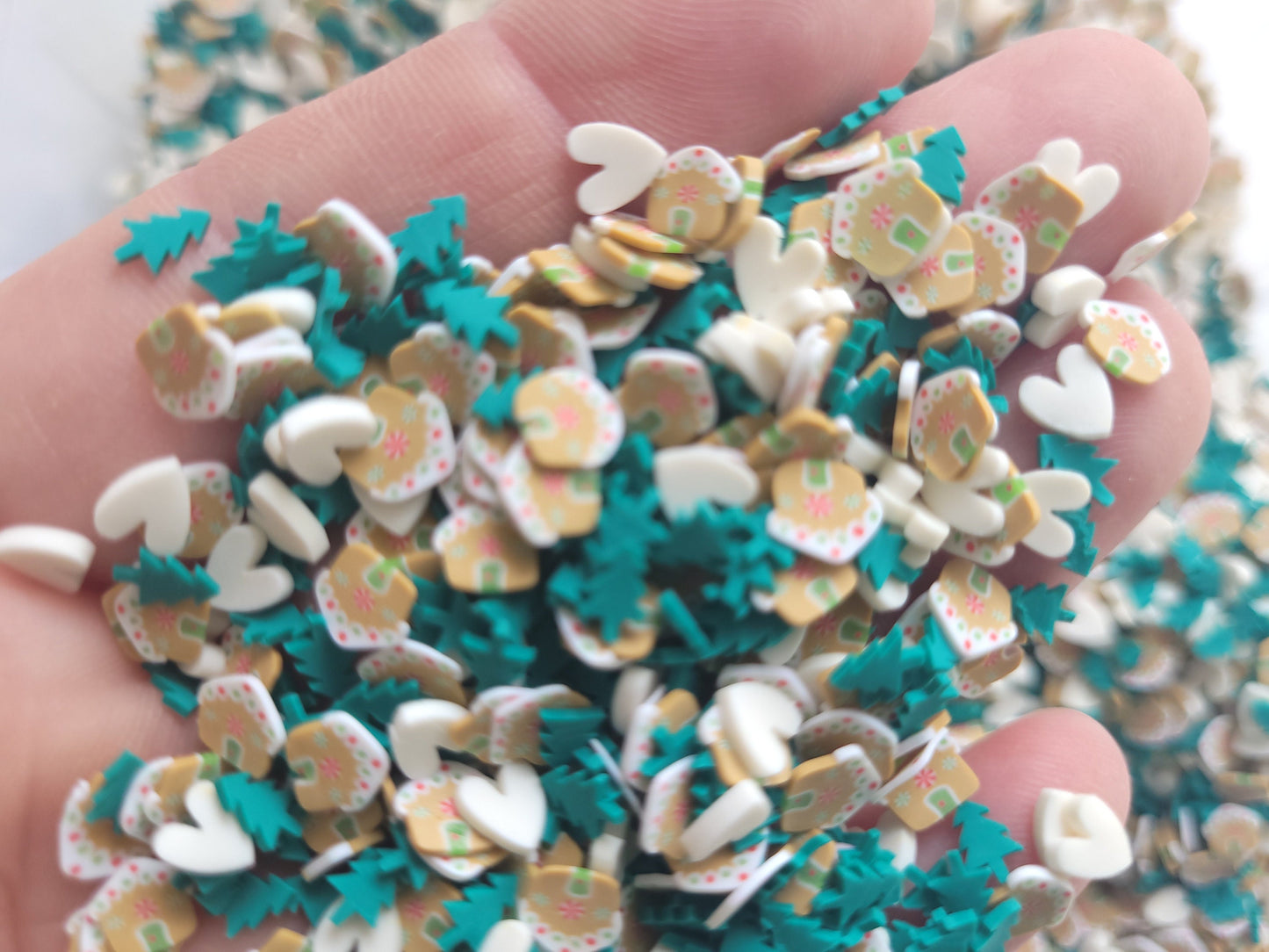5g/10g/20g Christmas sprinkles, gingerbread house sprinkles , resin craft supplies, clay decoden,