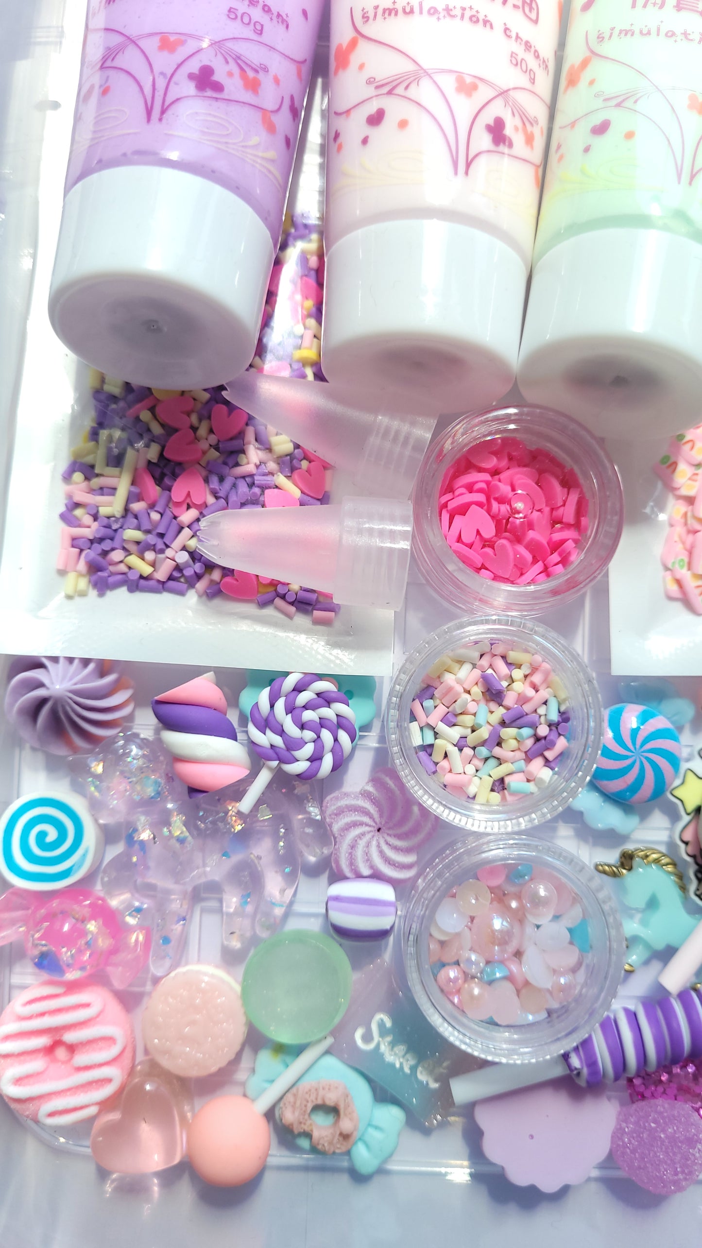 Decoden whip glue craft set - Pastel