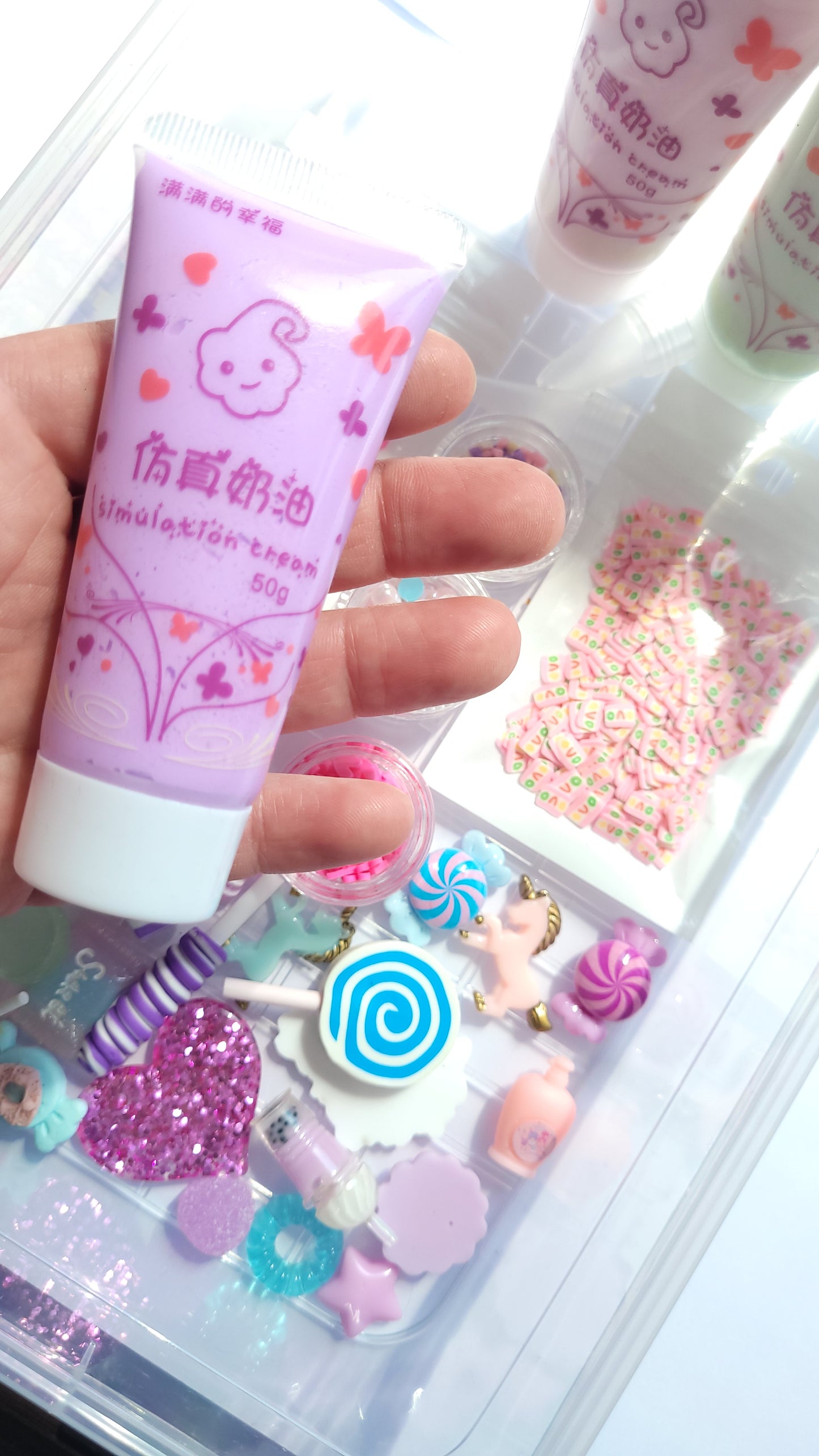 Decoden whip glue craft set - Pastel