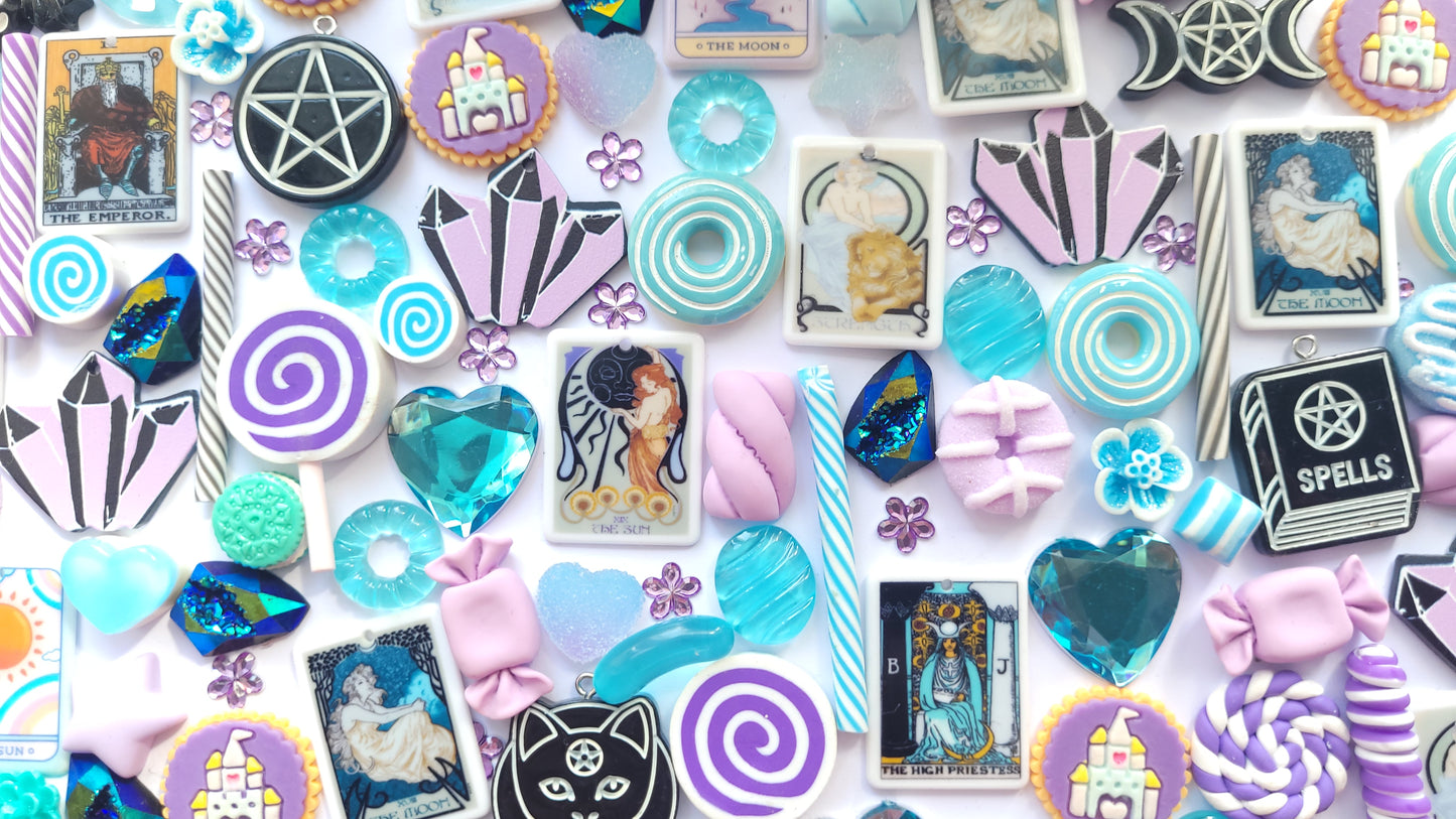 20 pieces tarot charms and cabochon set