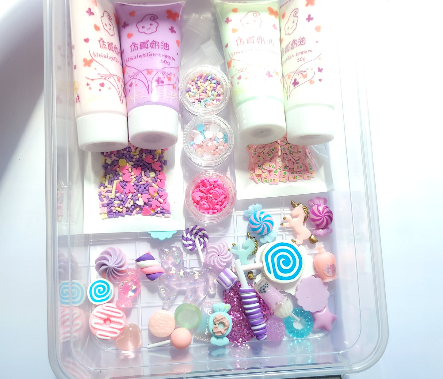 Decoden whip glue craft set - Pastel