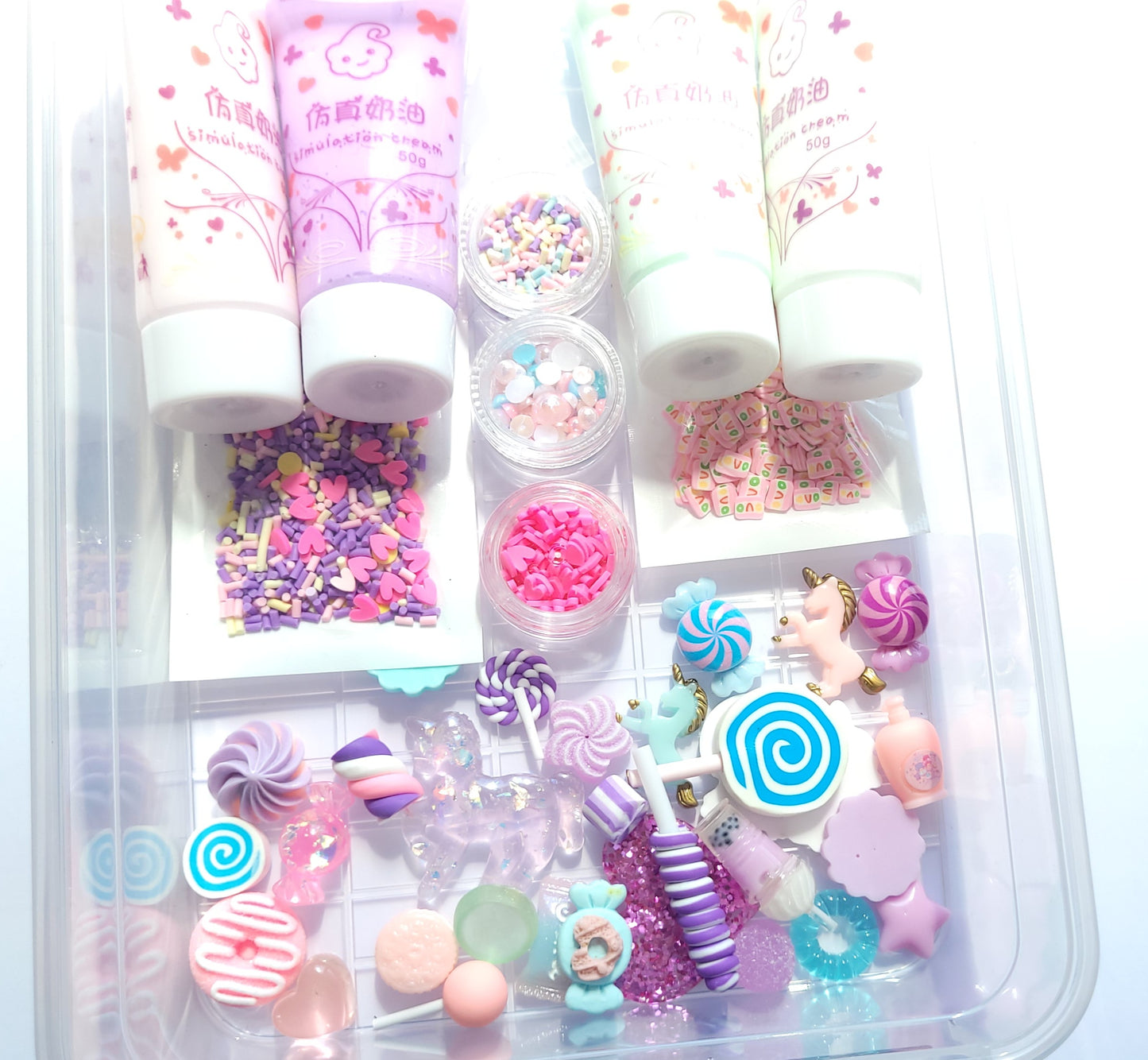 Decoden whip glue craft set - Pastel