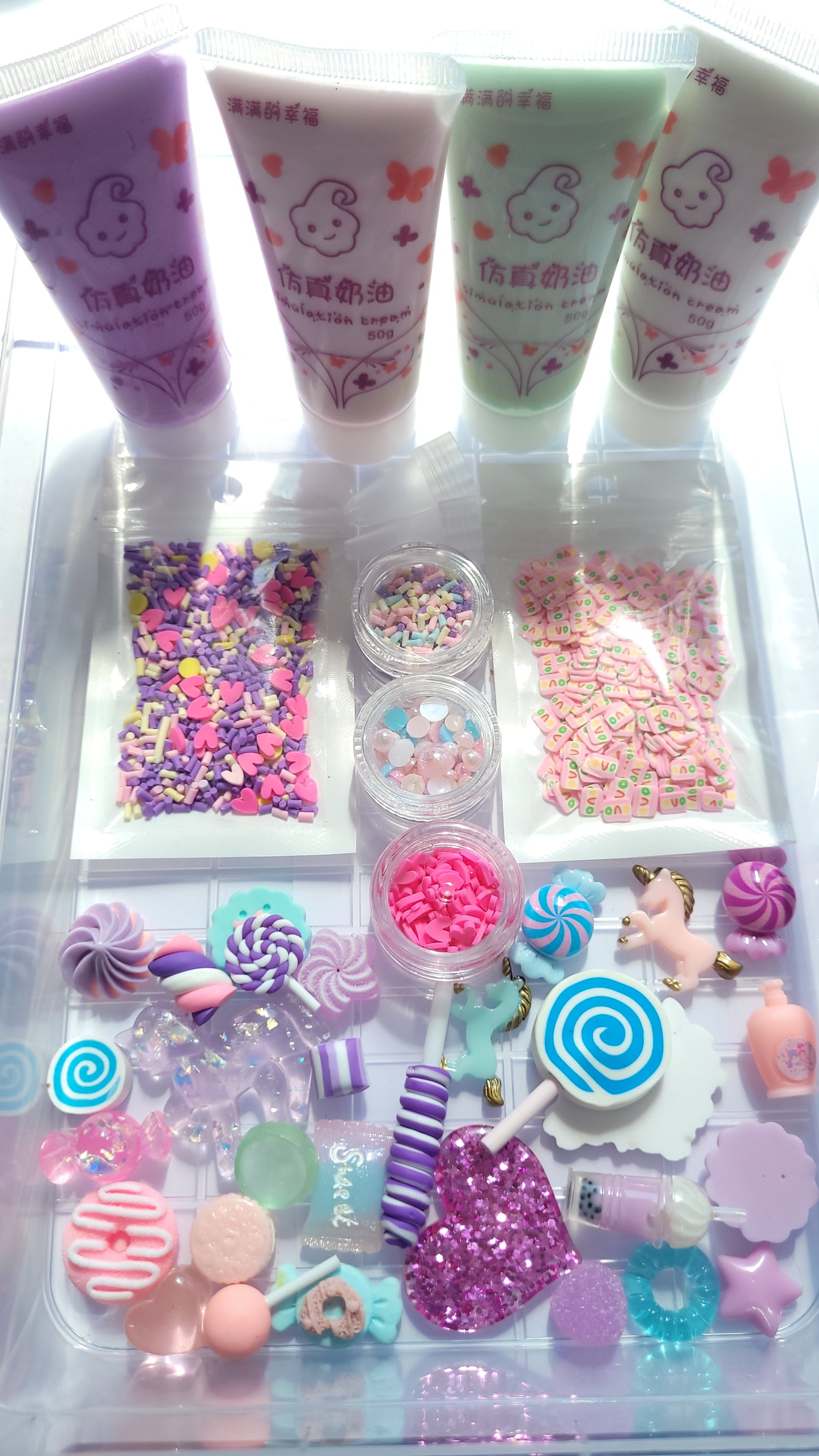 Decoden whip glue craft set - Pastel