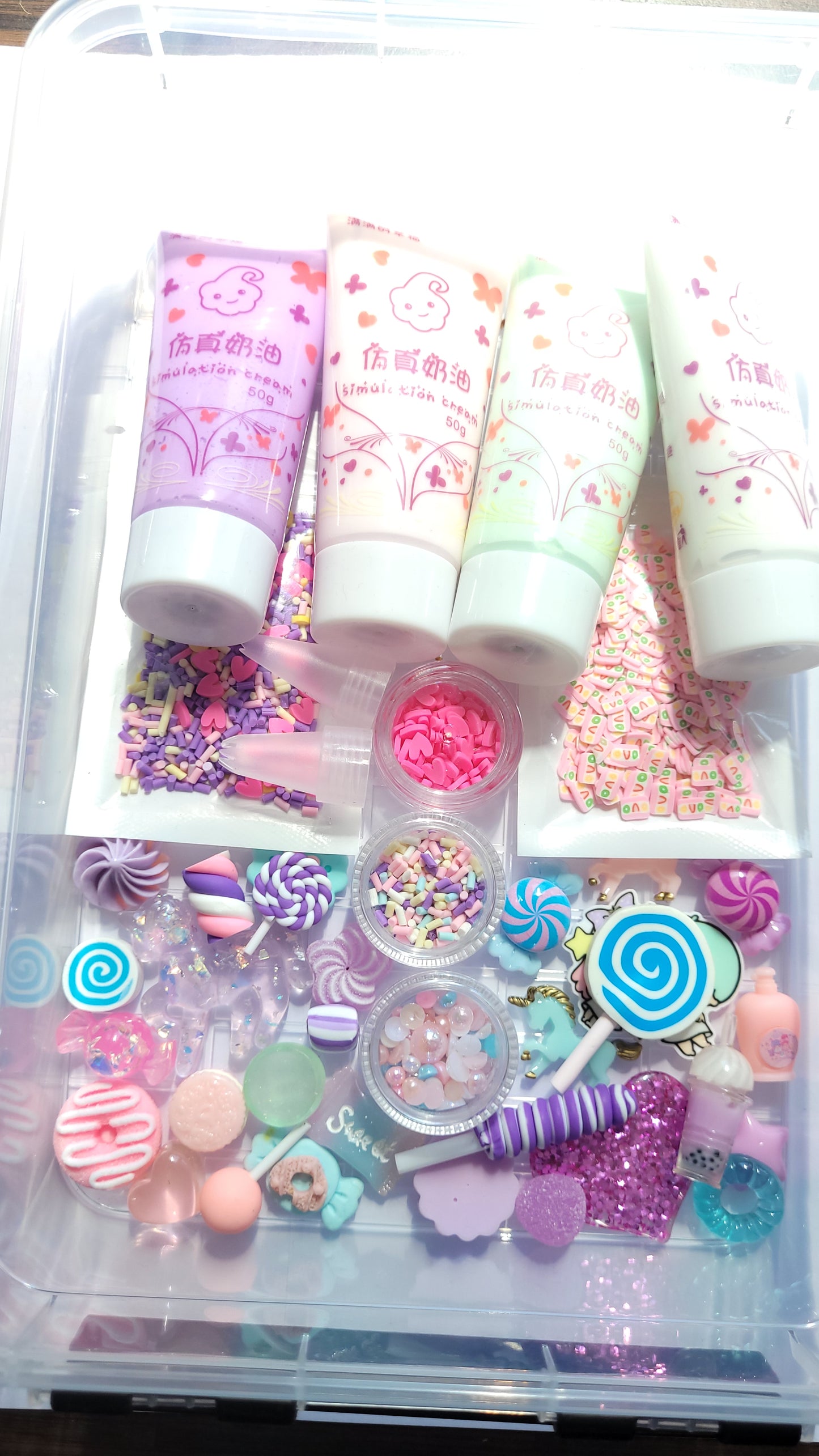 Decoden whip glue craft set - Pastel