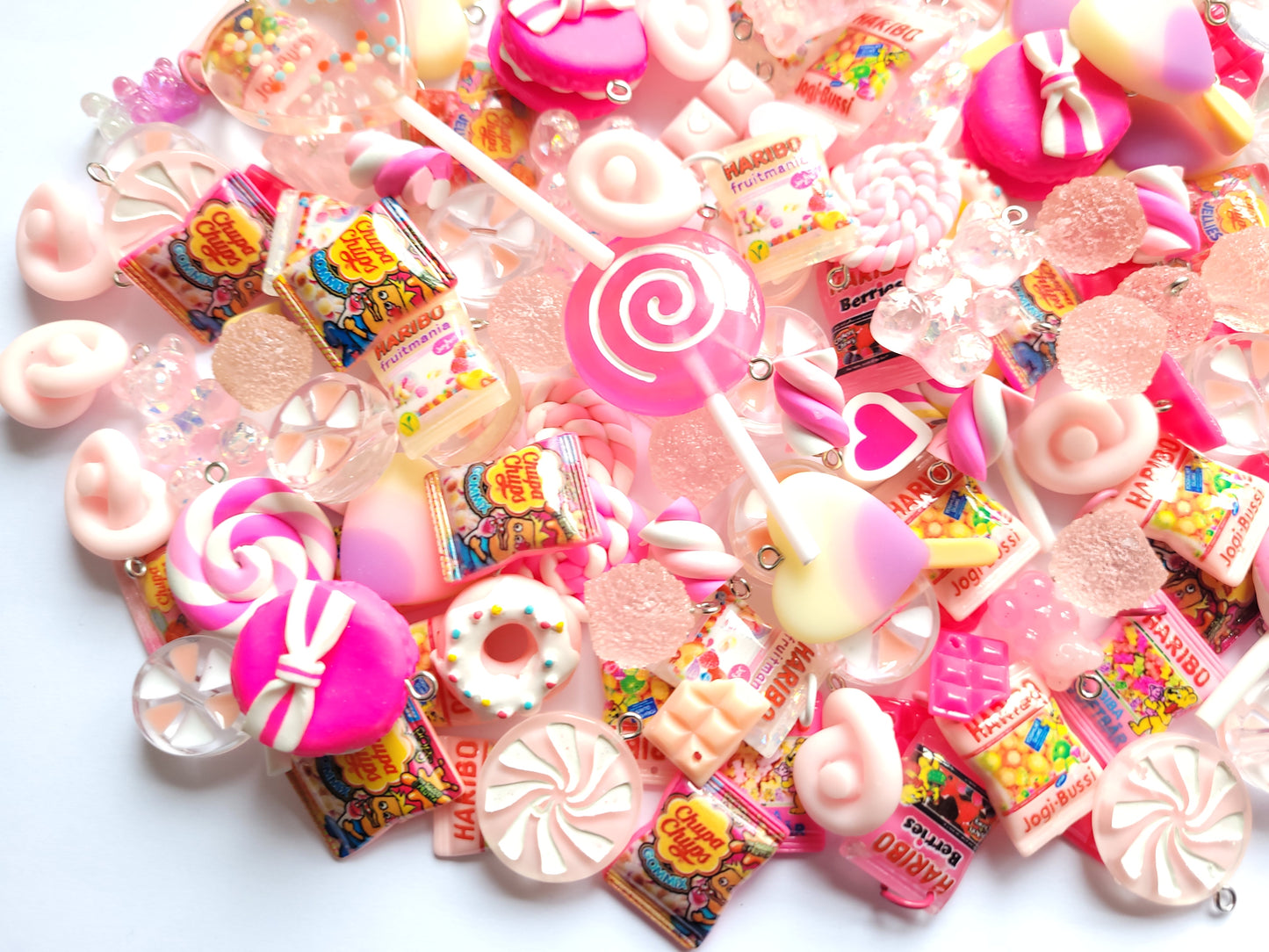 Pink Lollipop Charm Mix - Jewellery Making