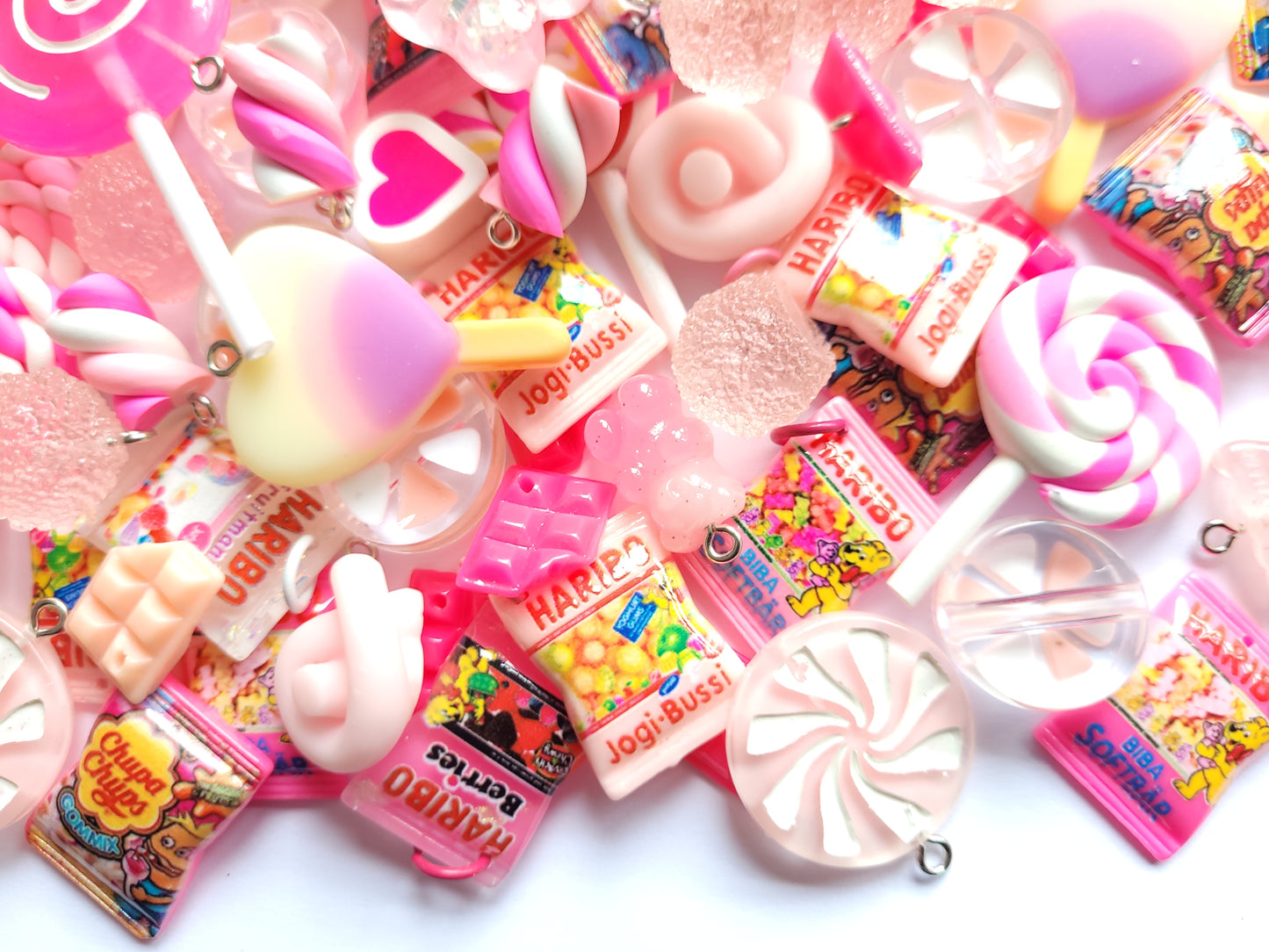 Pink Lollipop Charm Mix - Jewellery Making