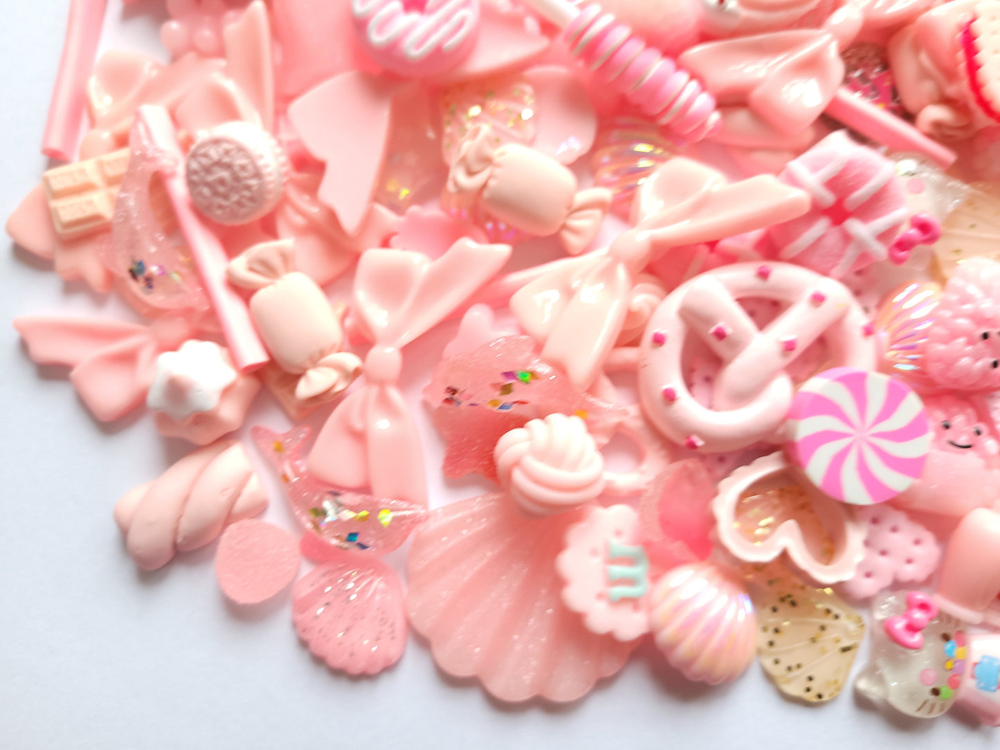 Pink Cabochon Mix - Jewellery Making - Decoden Embellishment Crafts