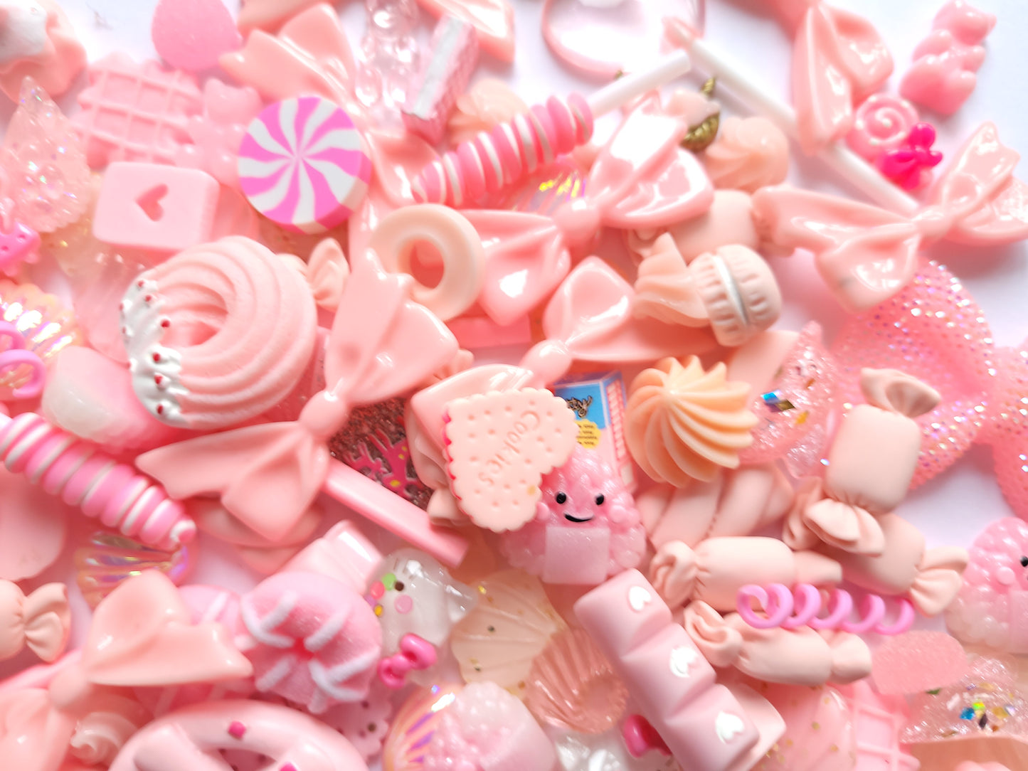 Pink Cabochon Mix - Jewellery Making - Decoden Embellishment Crafts