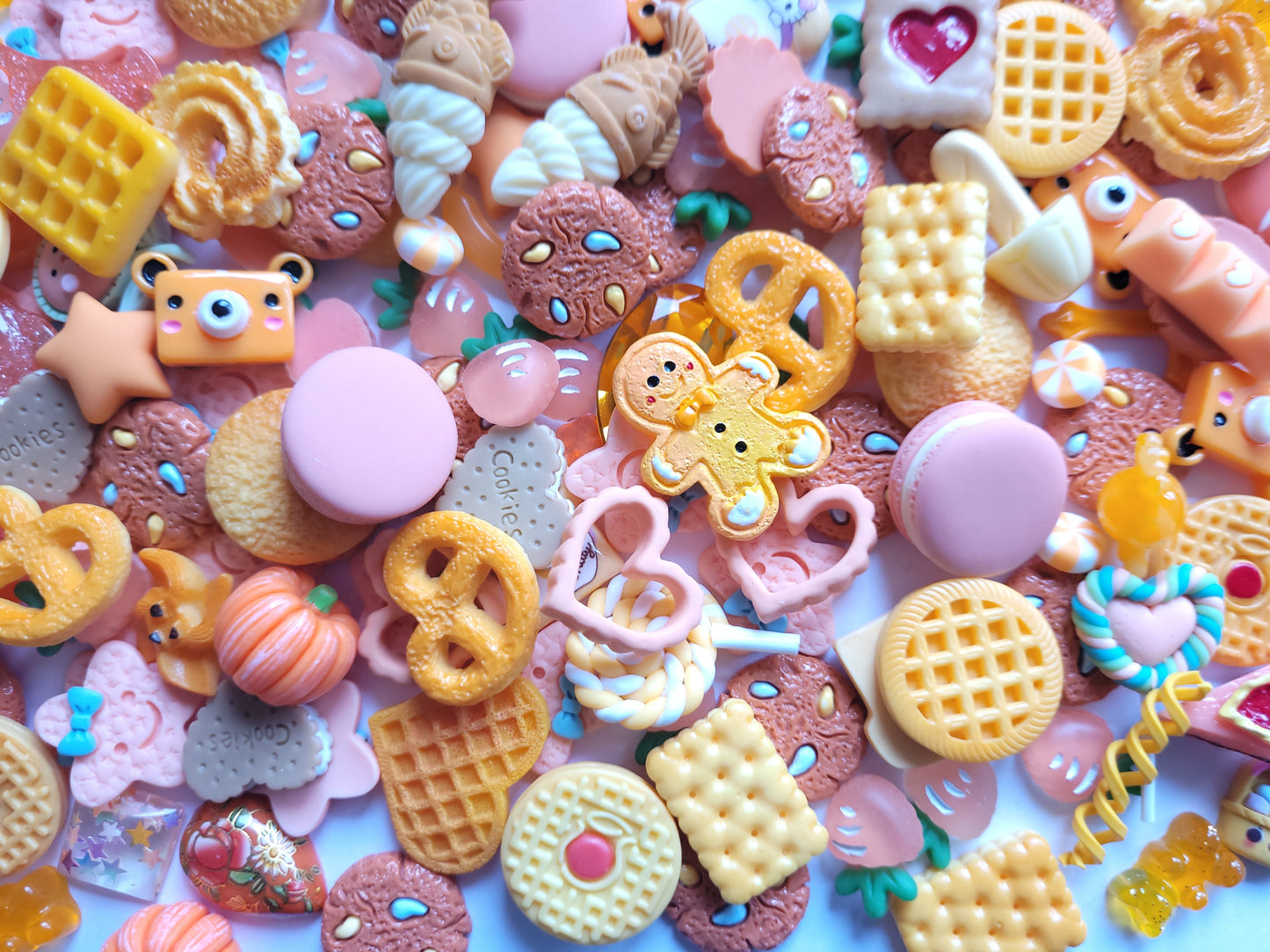 Orange Cabochon Mix - Jewellery Making - Decoden Embellishment Crafts