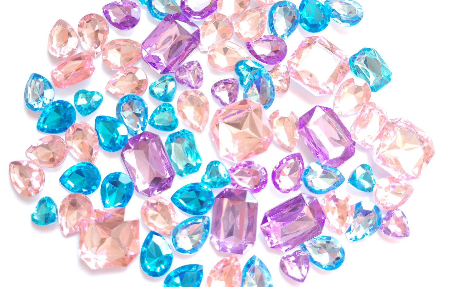 Pastel Bling Cabochons - Pinks & Blues