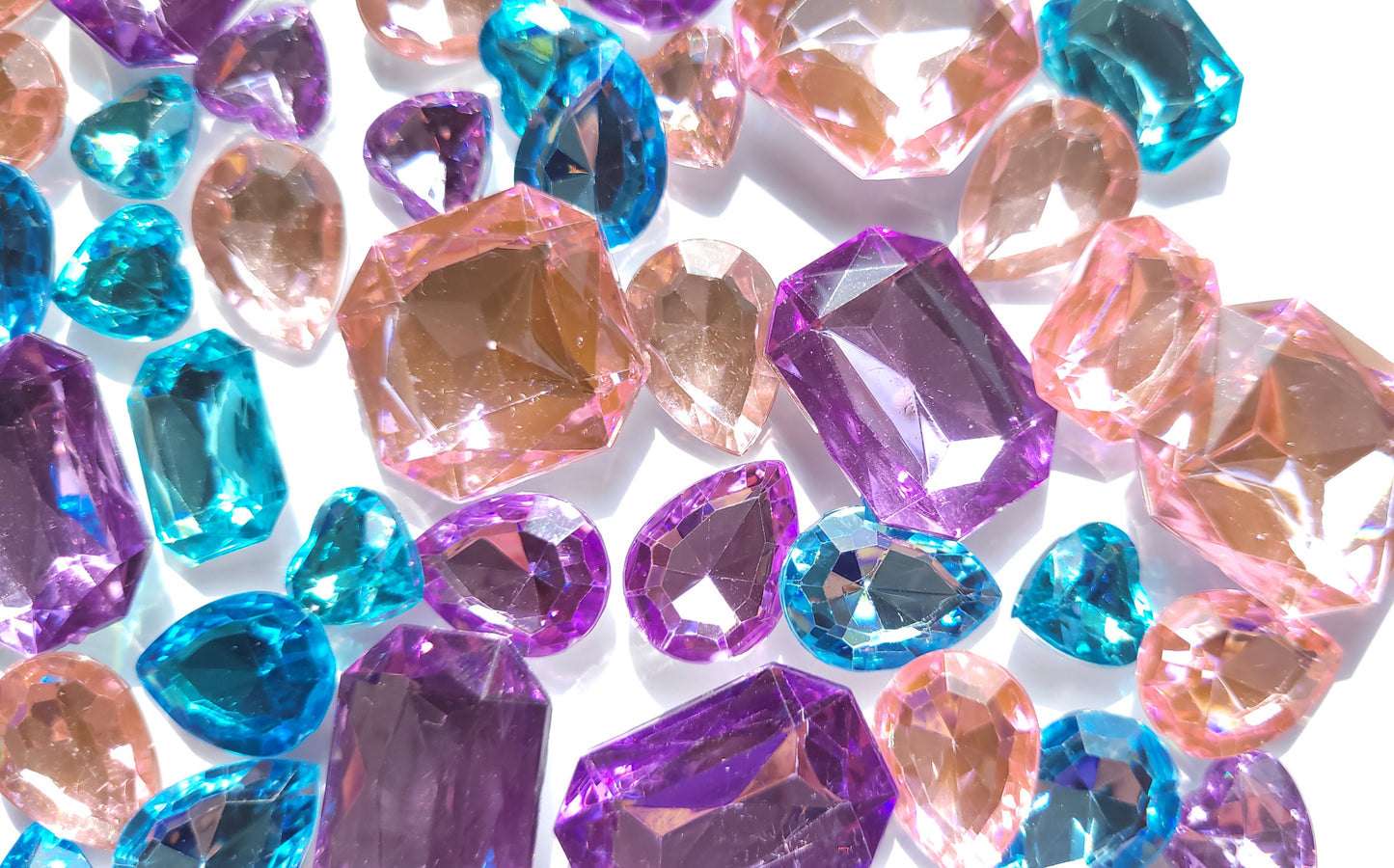 Pastel Bling Cabochons - Pinks & Blues