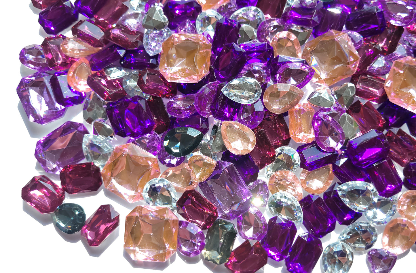Pink Princess Faceted Bling Mix