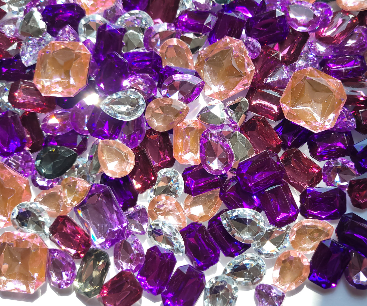 Pink Princess Faceted Bling Mix