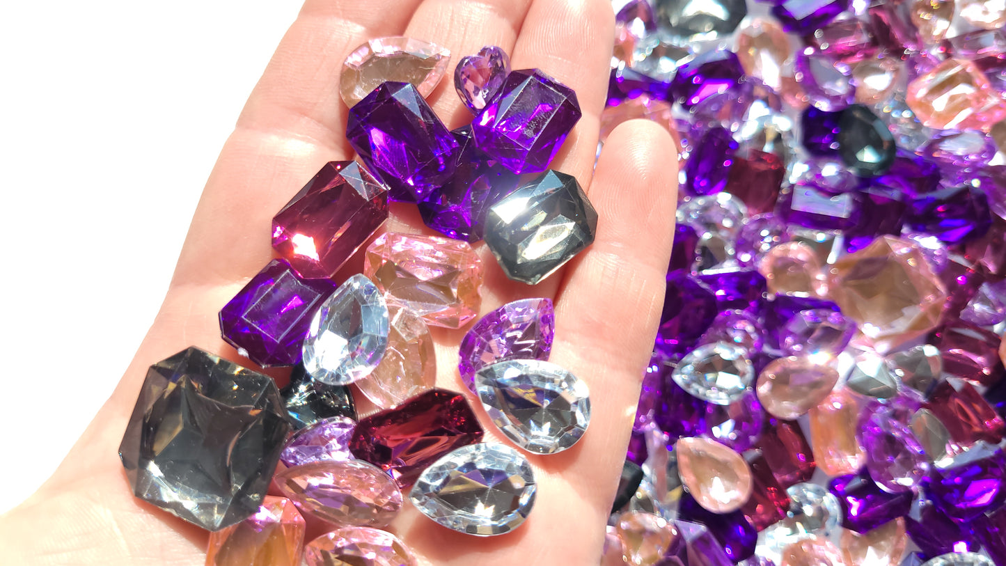 Pink Princess Faceted Bling Mix