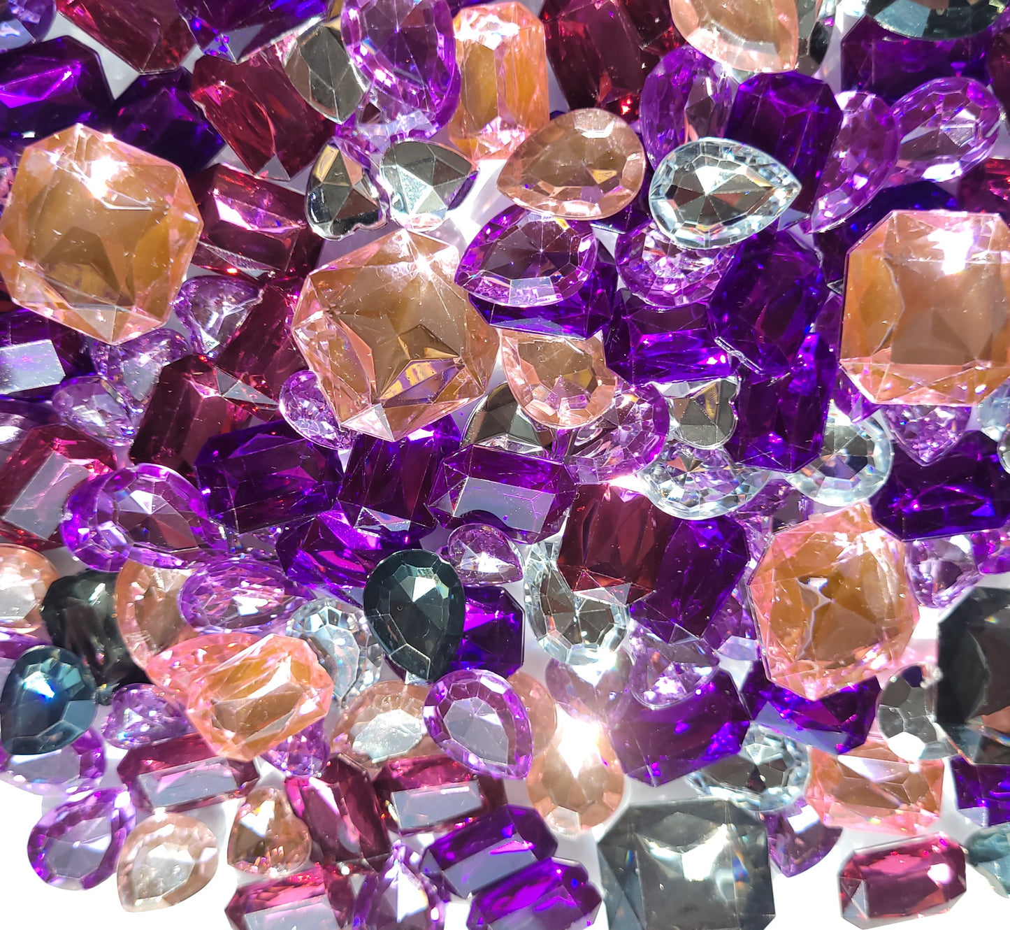 Pink Princess Faceted Bling Mix