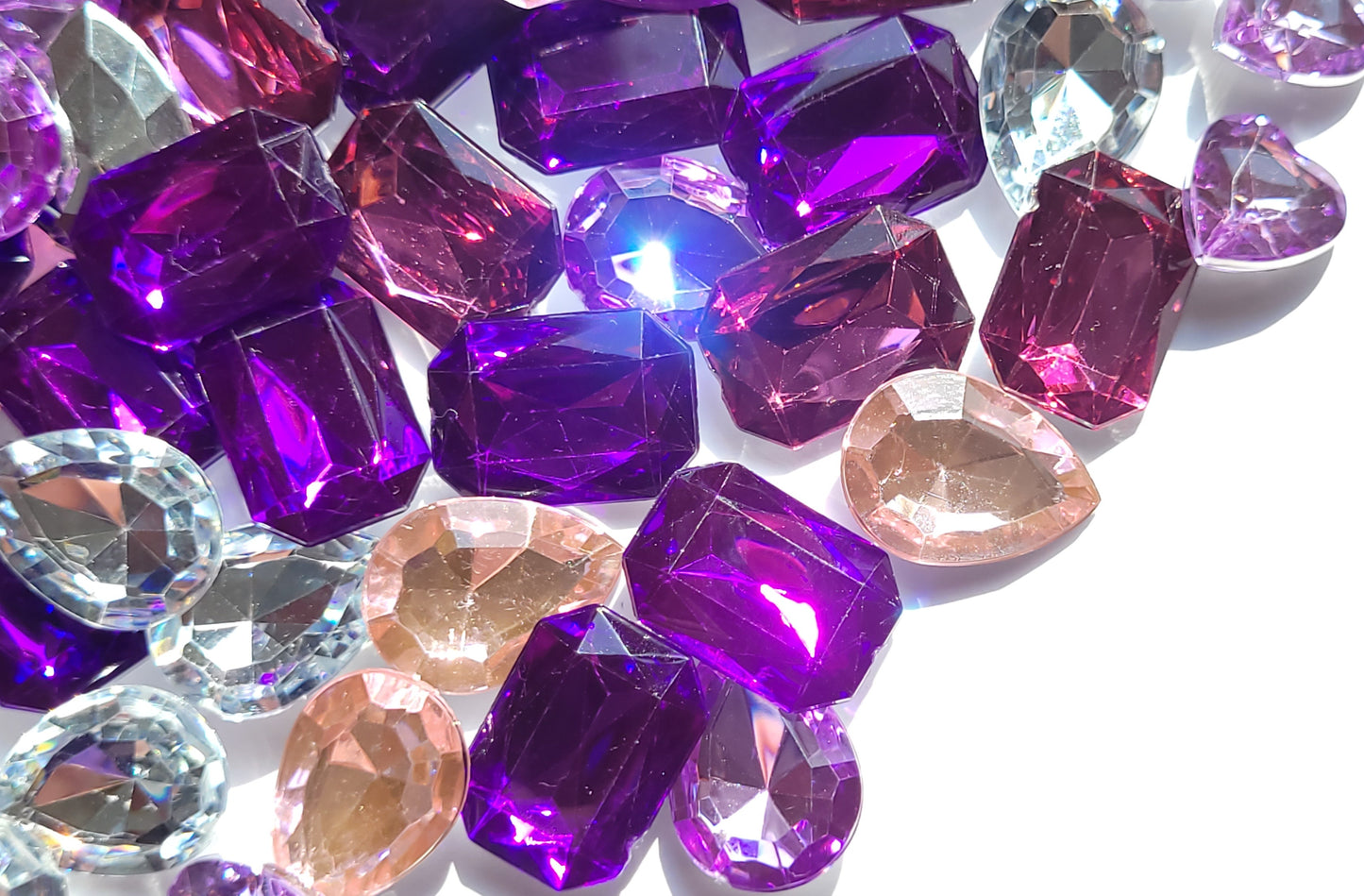 Pink Princess Faceted Bling Mix