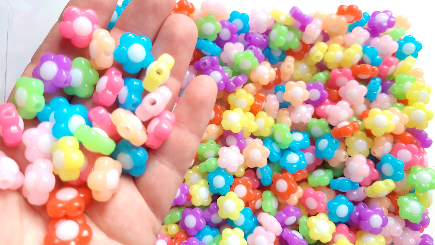 Flower Beads - Large Hole Beads - Jewellery Making