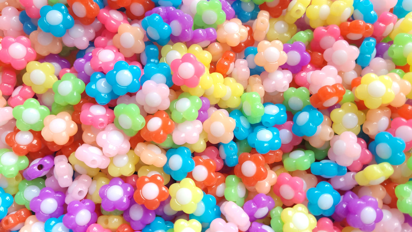 Flower Beads - Large Hole Beads - Jewellery Making