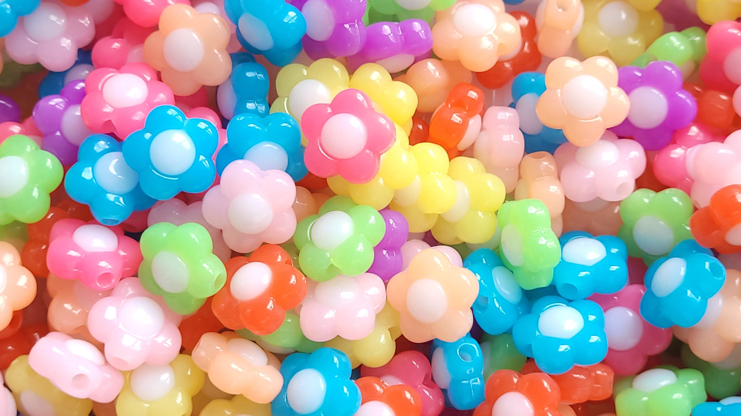 Flower Beads - Large Hole Beads - Jewellery Making