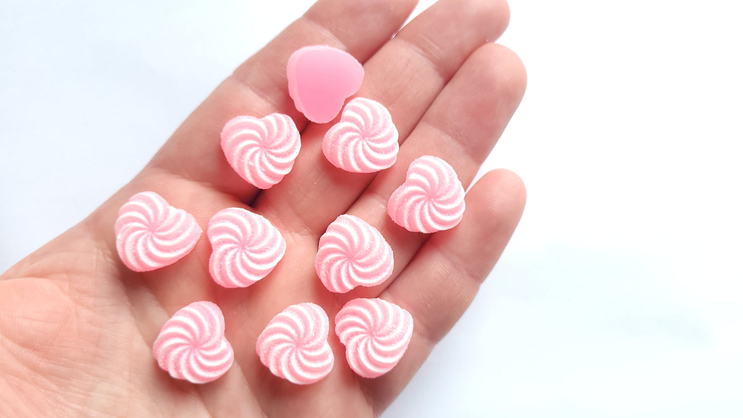 Pink Sugar Candy Cabochons