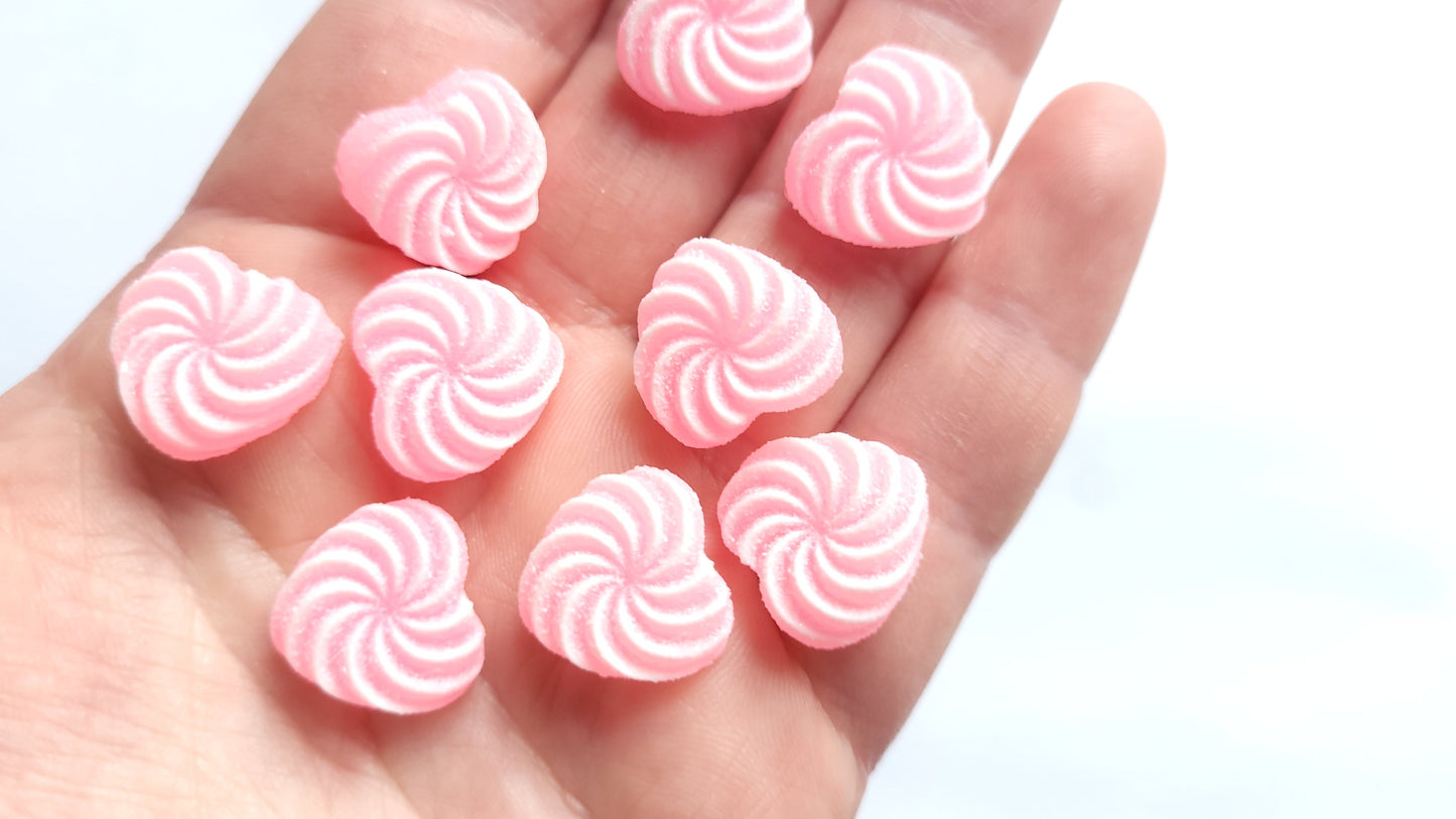Pink Sugar Candy Cabochons