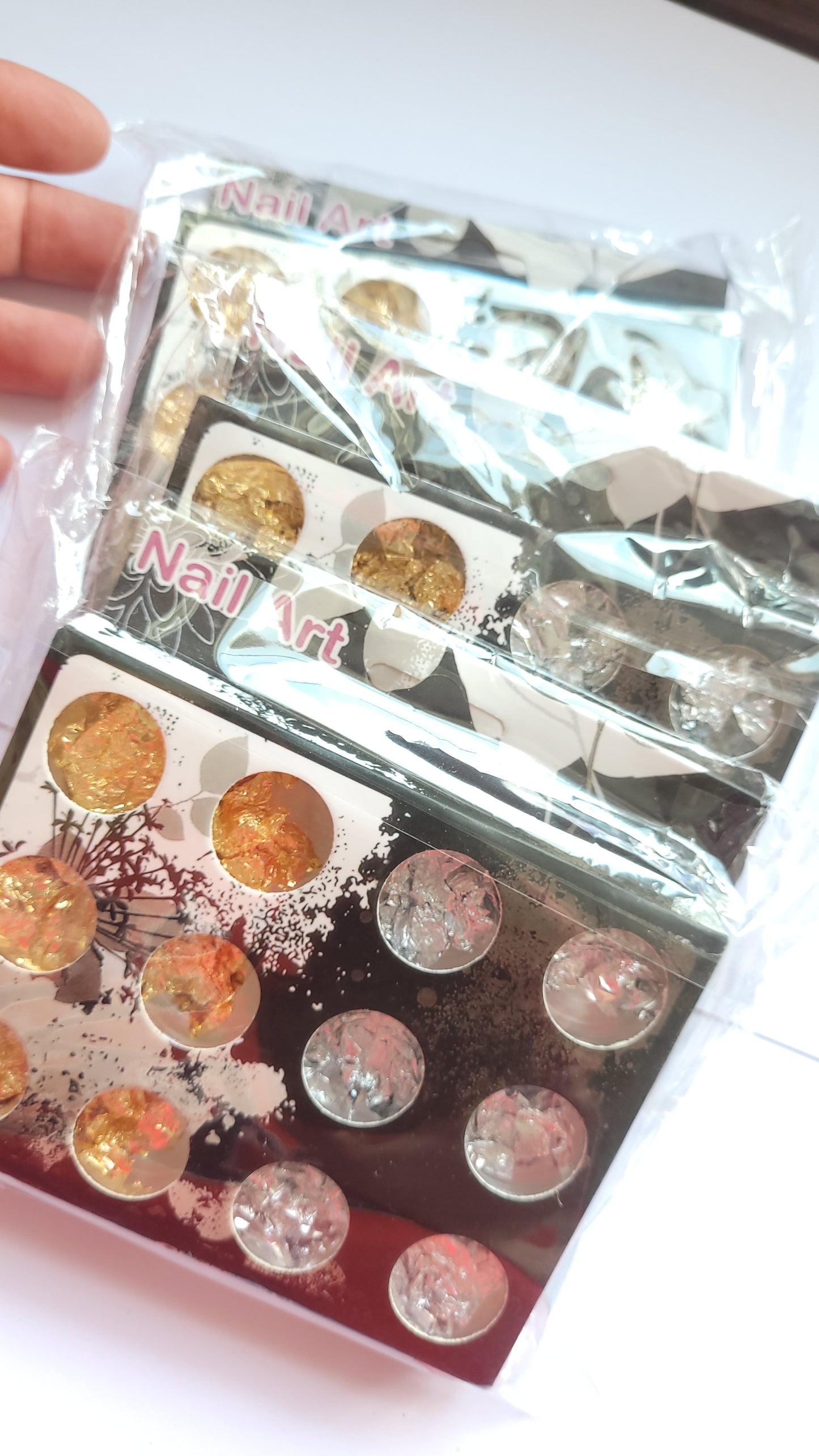 Gold leaf & Silver leaf craft pots for resin fillers , crafting etc