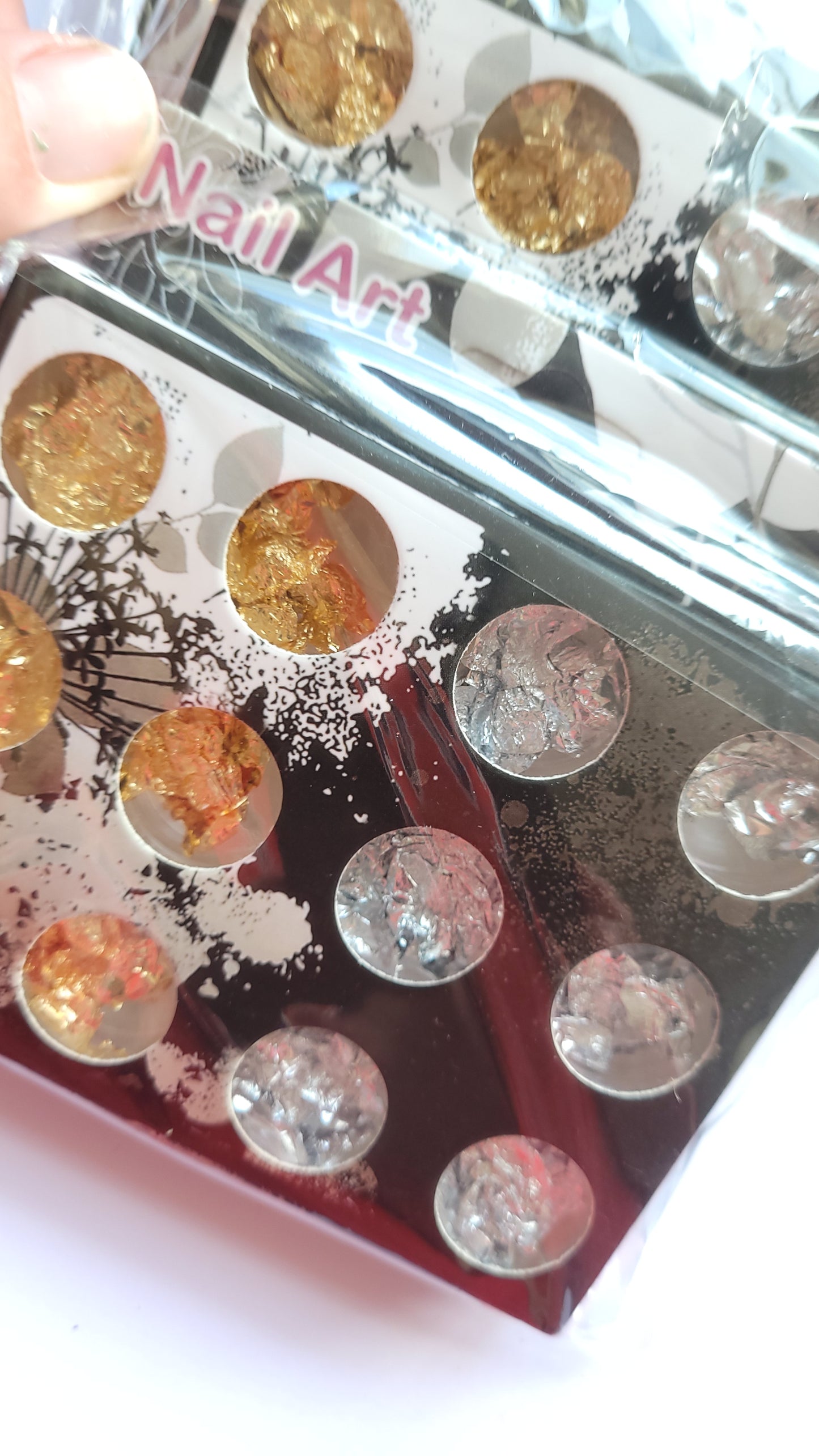Gold leaf & Silver leaf craft pots for resin fillers , crafting etc