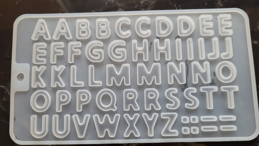 Alphabet Letter Silicone Mold for resin crafts