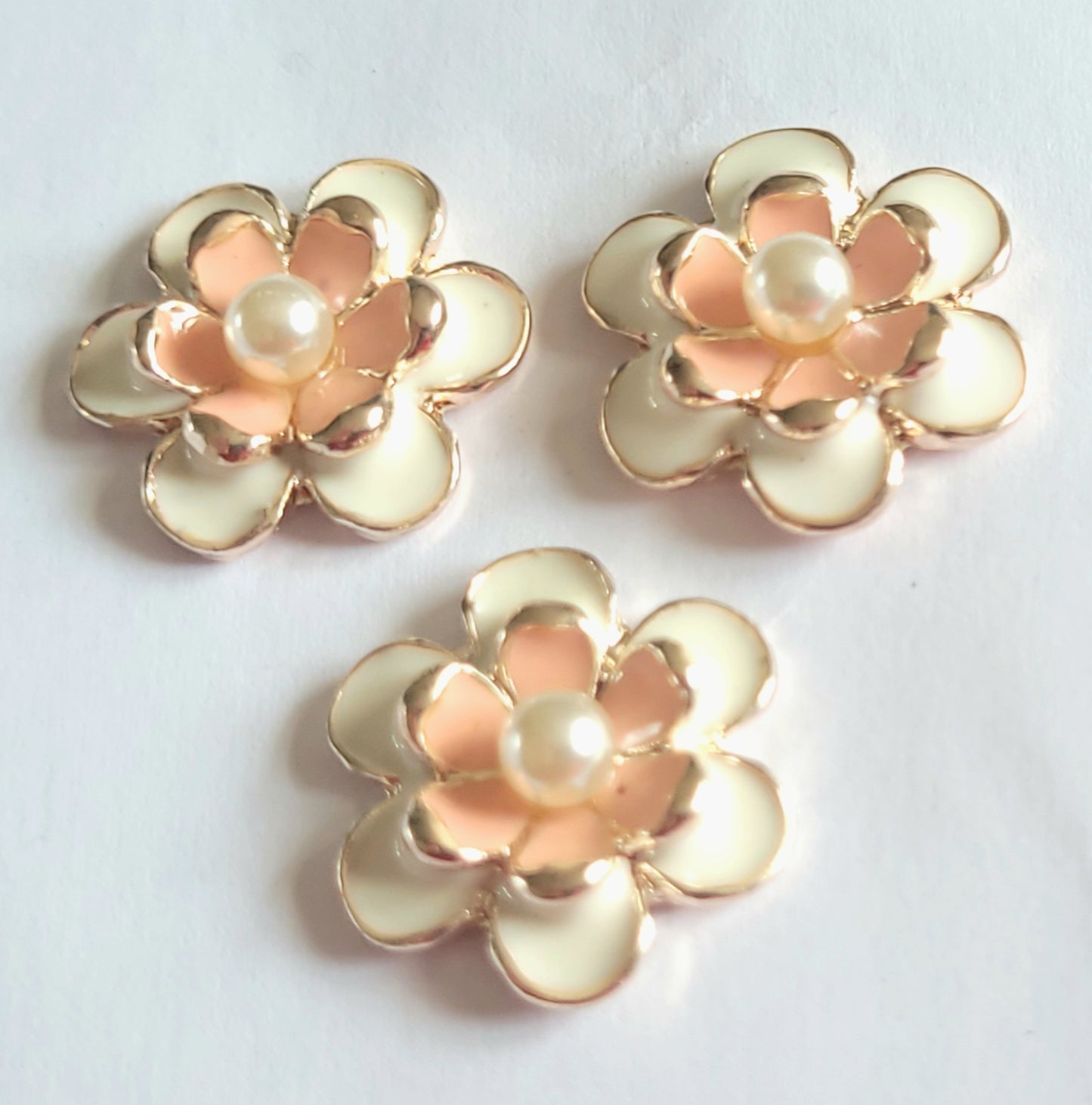 Enamel Flower Cabochon