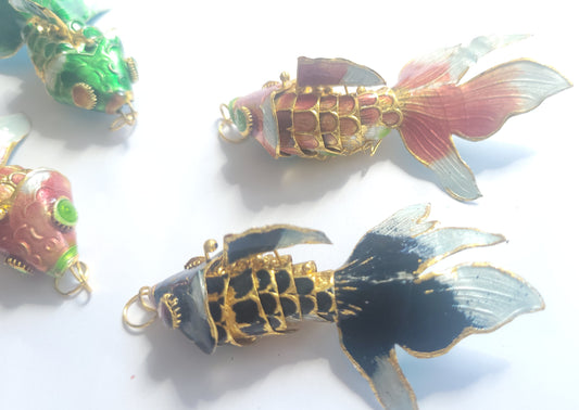 Cloisonne Fish Pendant