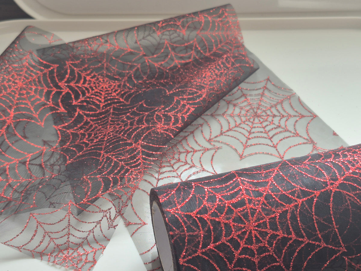 Tulle Ribbon - Spider Web - Halloween