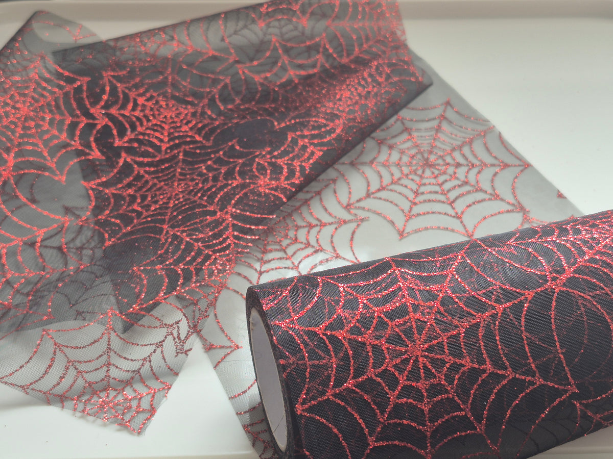 Tulle Ribbon - Spider Web - Halloween