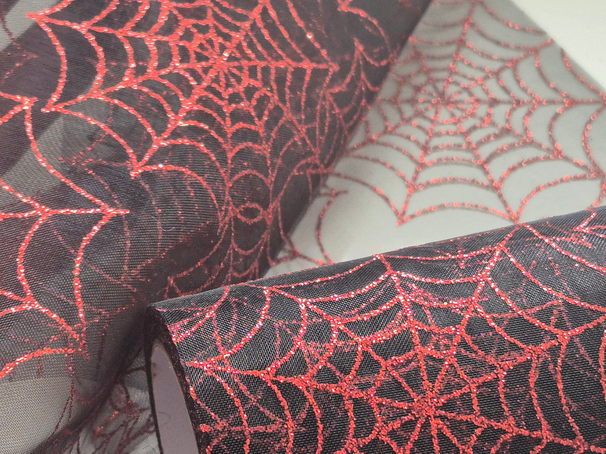 Tulle Ribbon - Spider Web - Halloween