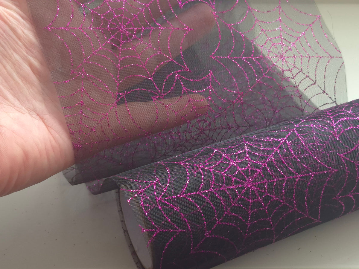Tulle Ribbon - Spider Web - Halloween