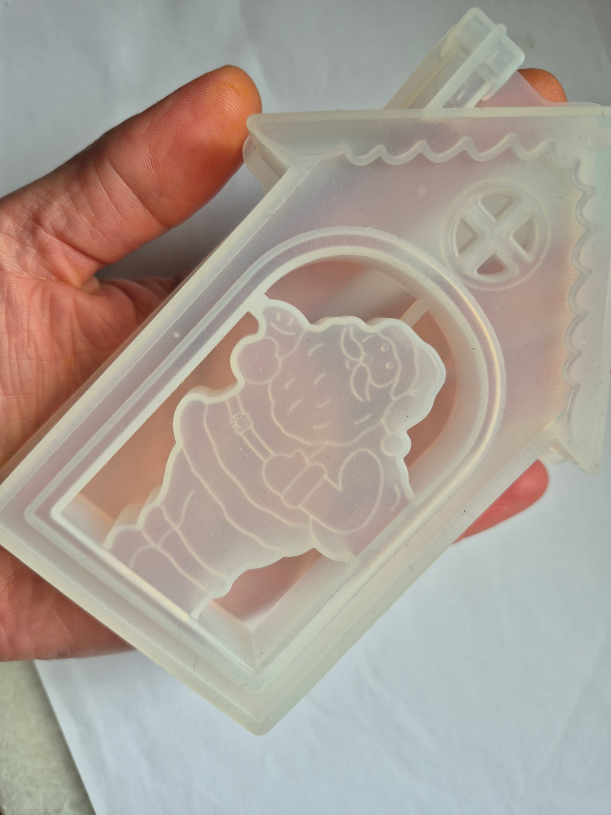 Santa mold for resin and clays